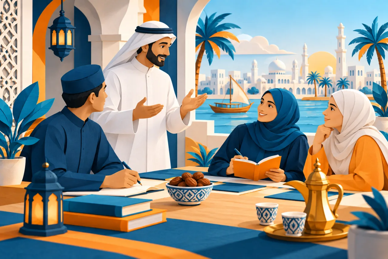 Al Manaarah illustration: Arabic for Everyday: Foundations and First Conversations