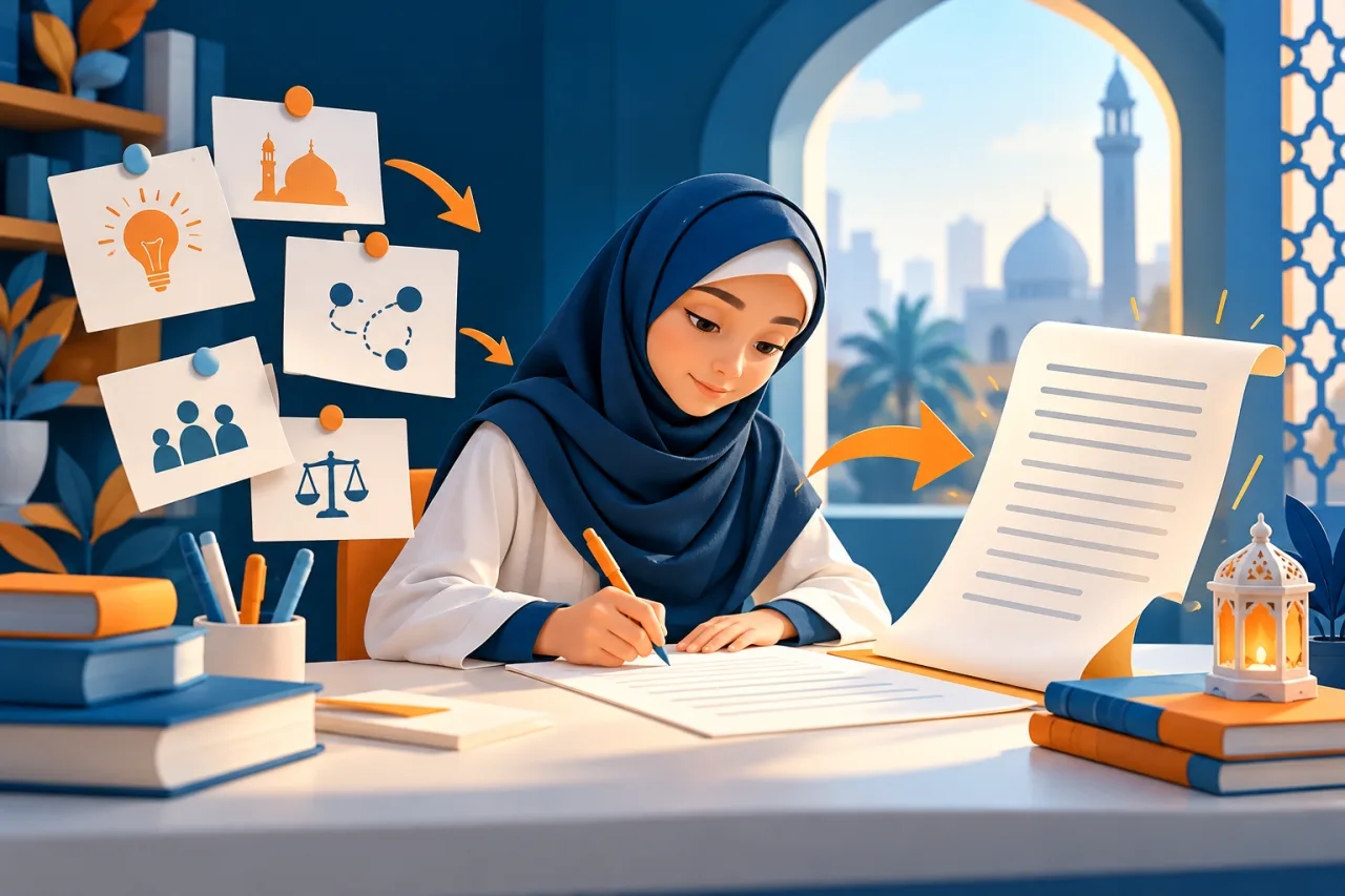 Al Manaarah illustration: Arabic Writing and Composition