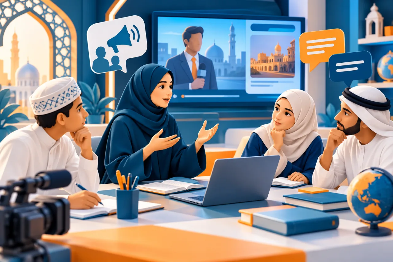 Al Manaarah illustration: Arabic Discussion and Media