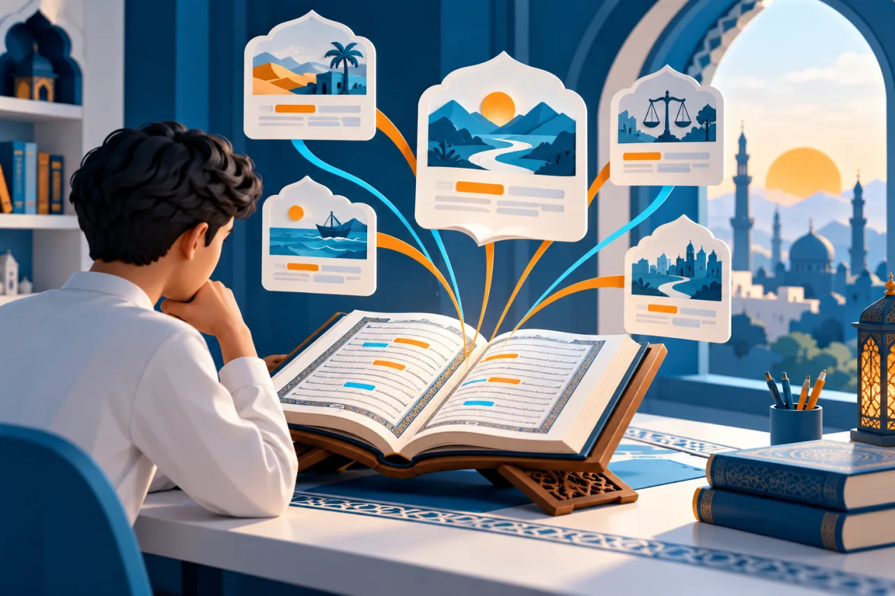Al Manaarah illustration: High-Frequency Quranic Vocabulary