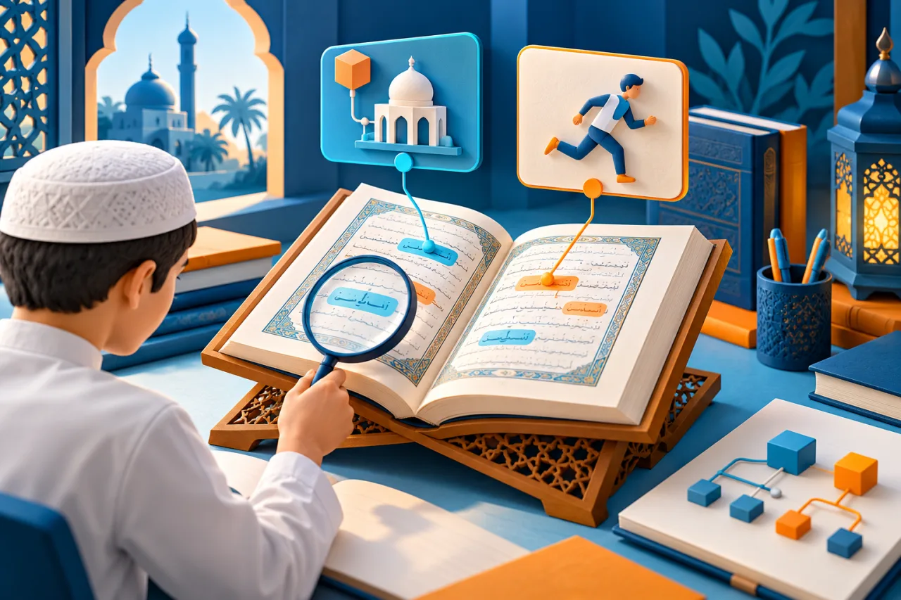 Al Manaarah illustration: Quranic Arabic Grammar Foundations