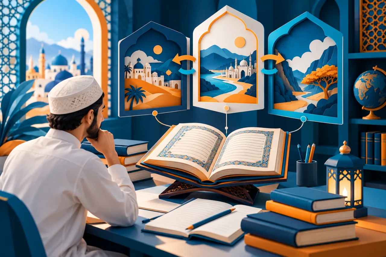 Al Manaarah illustration: Advanced Quranic Arabic Text Study