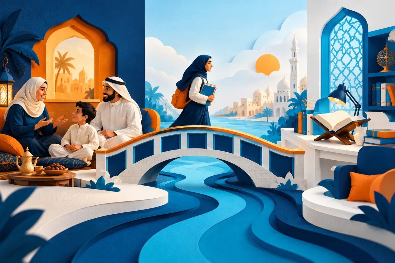 Al Manaarah illustration: Arabic for Heritage Learners