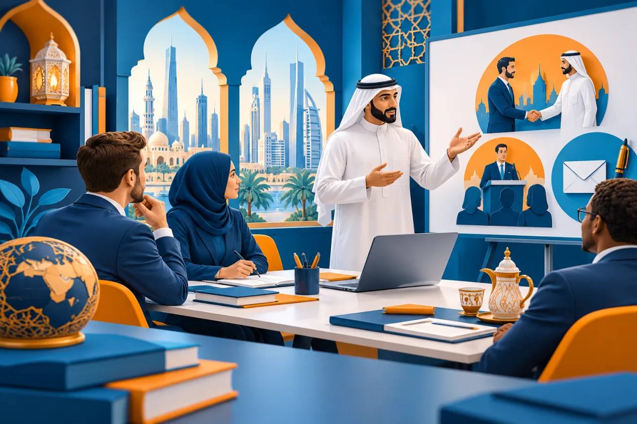 Al Manaarah illustration: Advanced Arabic and Business Communication
