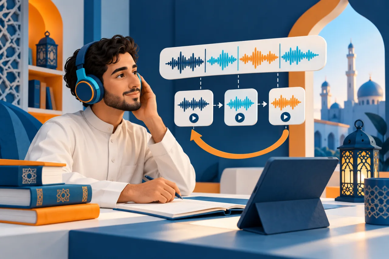 Al Manaarah illustration: Arabic Listening Bootcamp