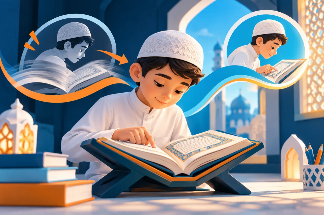 Al Manaarah illustration: Quran Reading Fluency