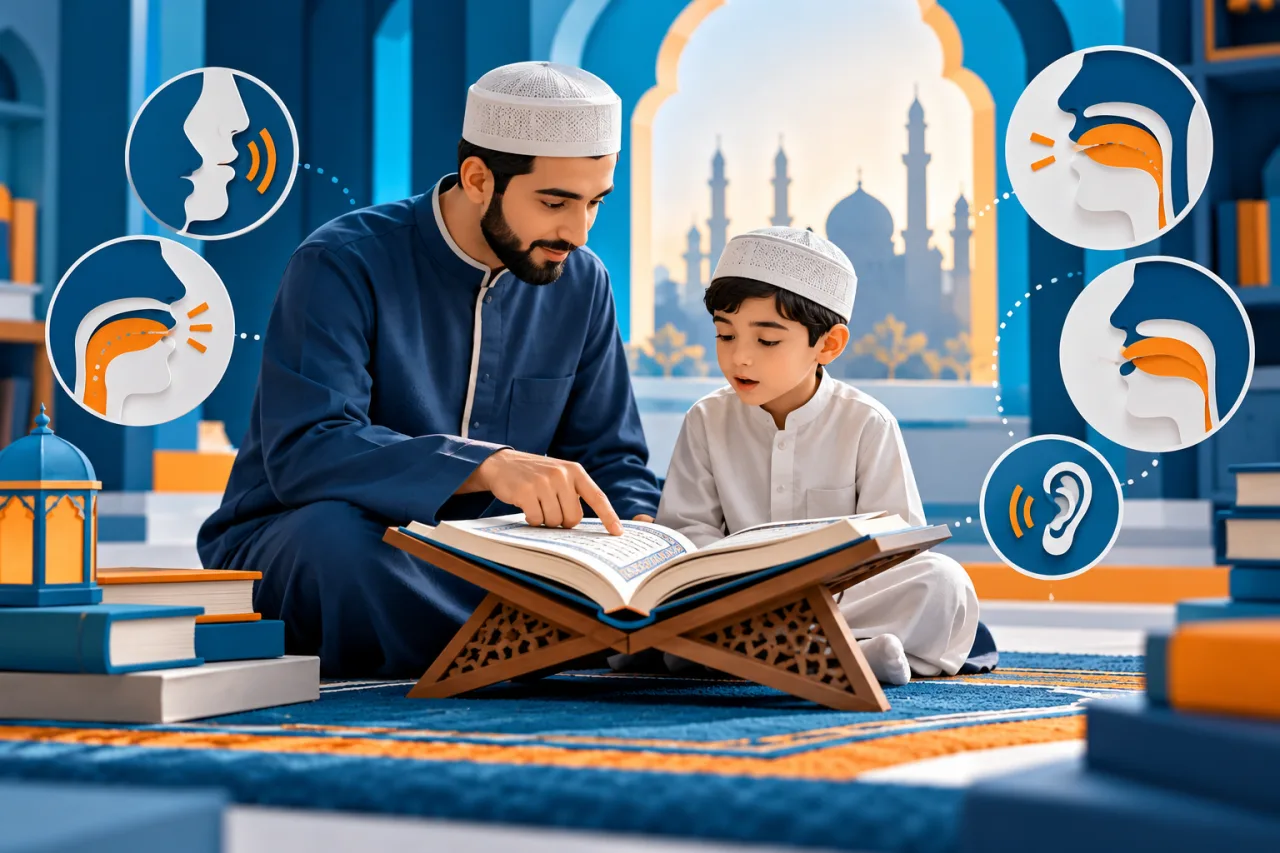 Al Manaarah illustration: Quran Recitation with Tajweed: Foundations