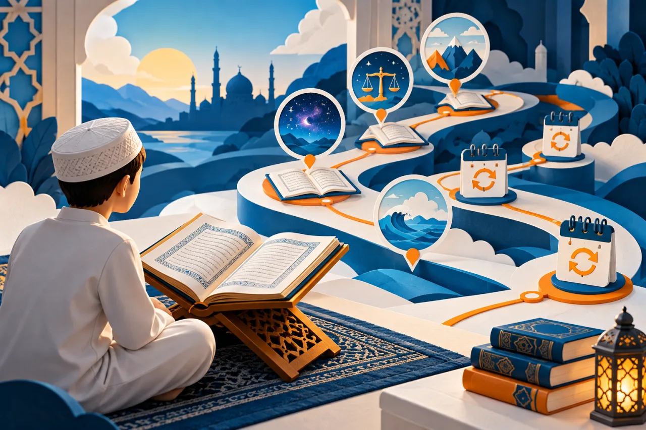 Al Manaarah illustration: Juz Tabarak Memorization
