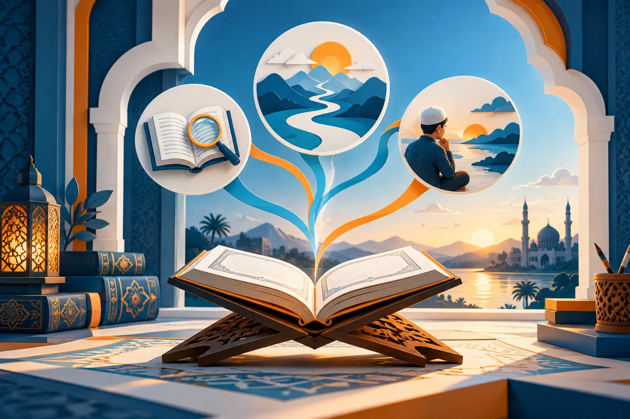 Al Manaarah illustration: Selected Surahs: Meaning and Lessons