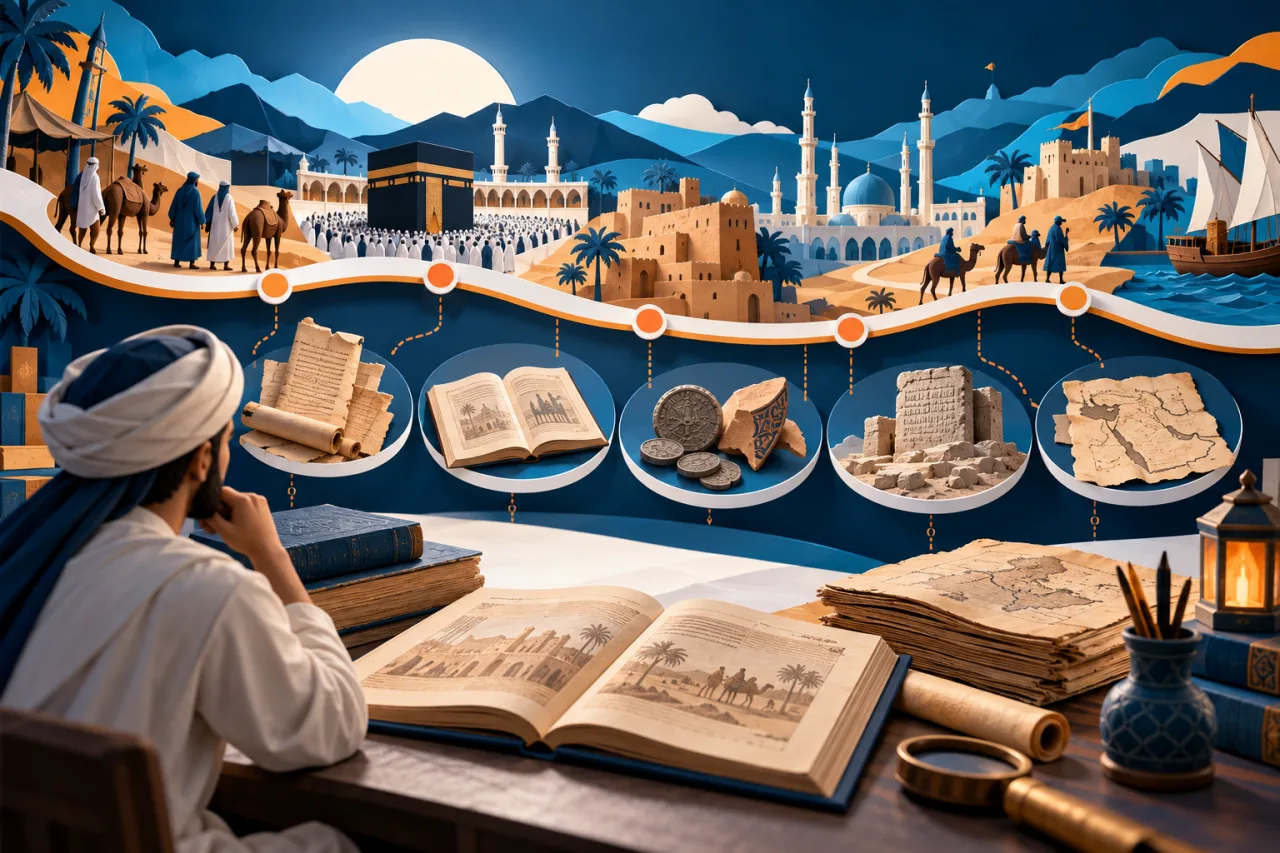Al Manaarah illustration: Early Islamic History