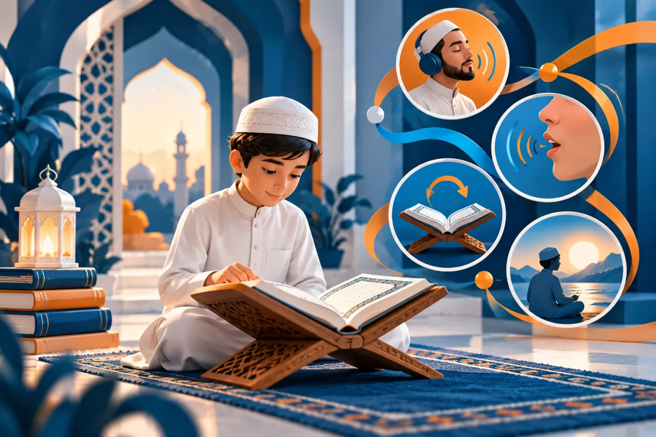 Al Manaarah illustration: Quran Recitation with Tajweed: Accuracy, Practice and Reflection