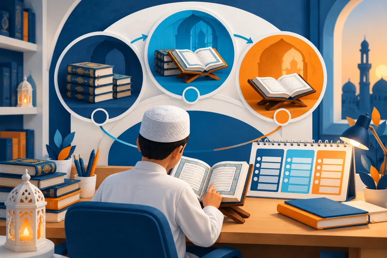 Al Manaarah illustration: Build a memorization plan that leaves room for revision