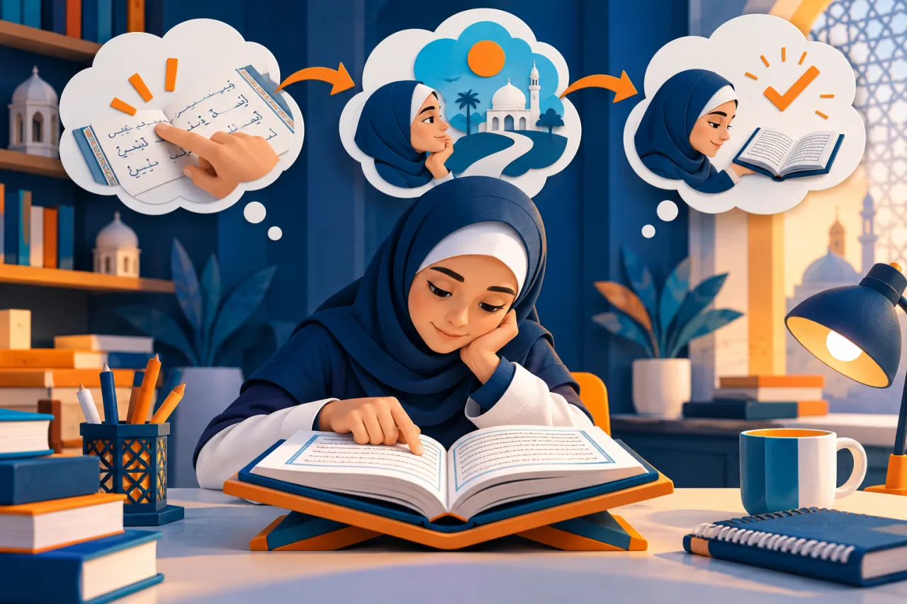 Al Manaarah illustration: Read your first Arabic sentence without guessing