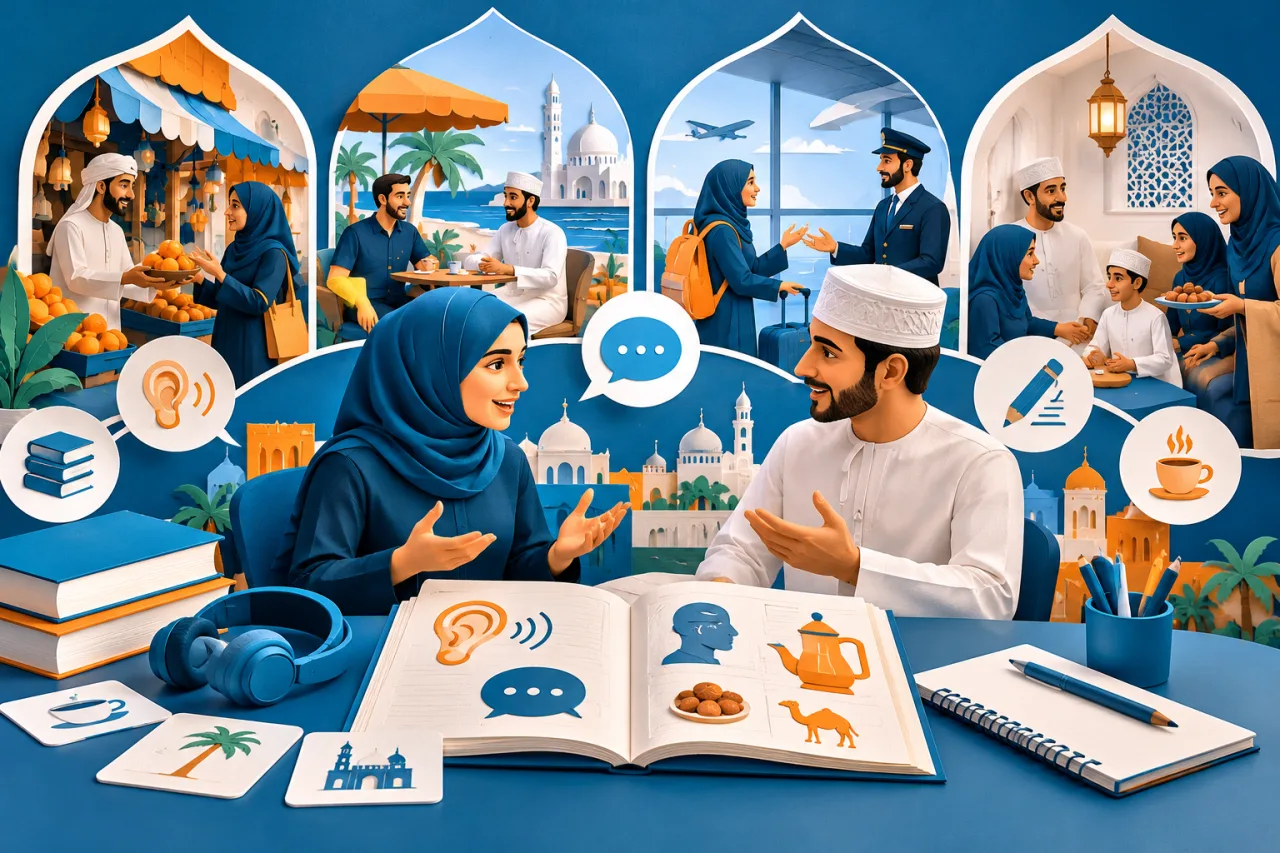 Al Manaarah illustration: Arabic for Everyday: Language You Can Use in Real Situations