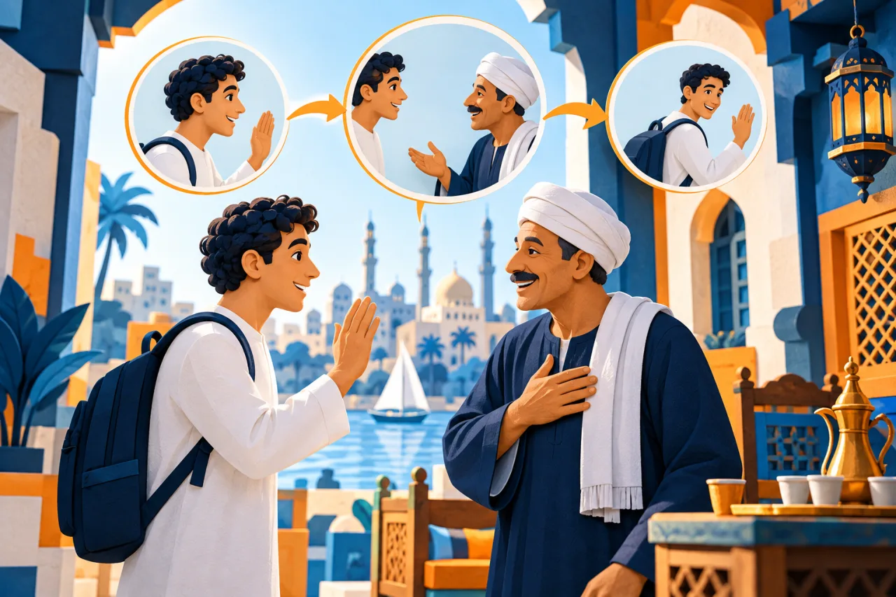 Al Manaarah illustration: A greeting is the start of listening