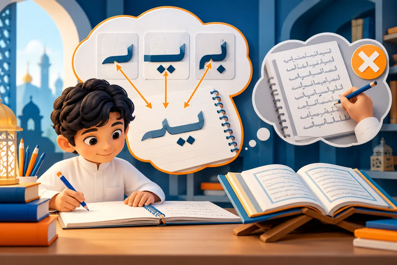 Al Manaarah illustration: Let your handwriting support your Arabic reading