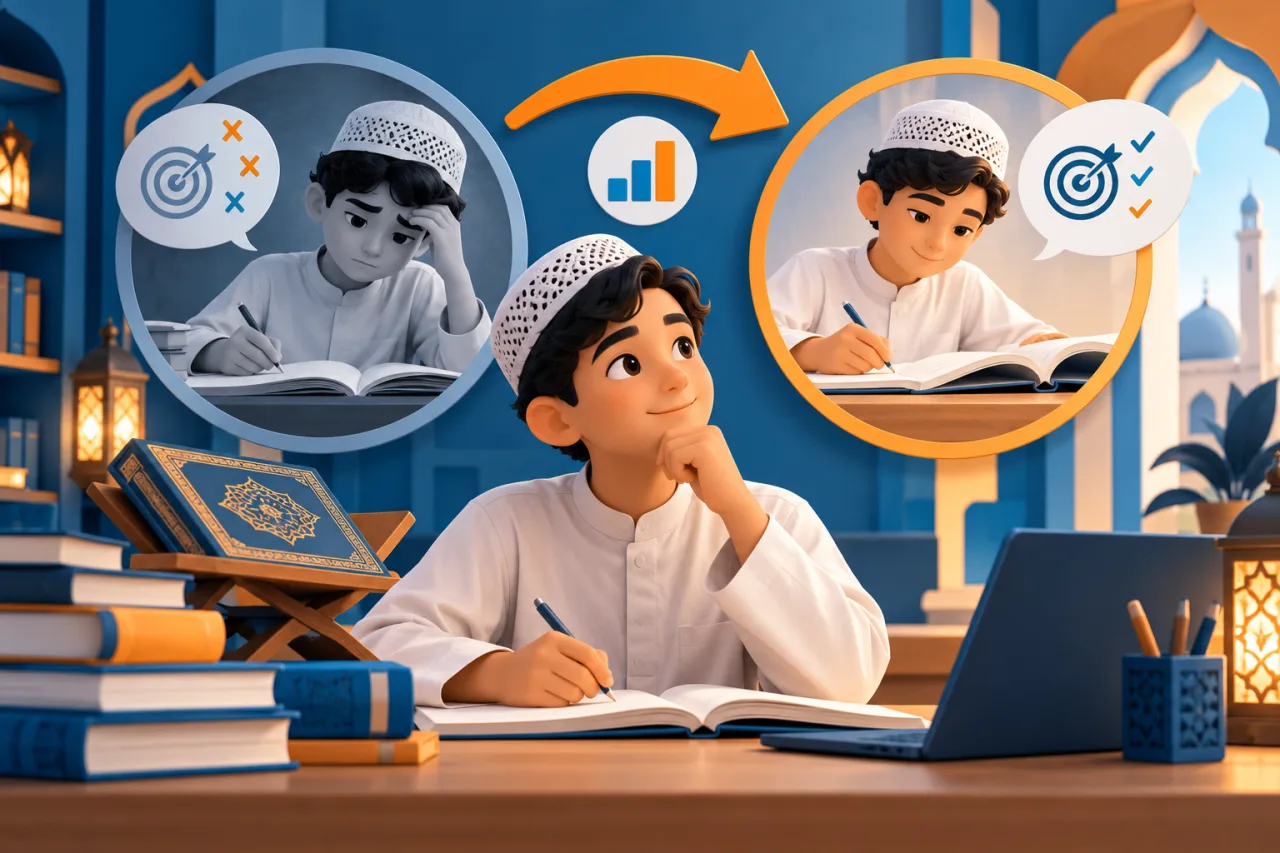 Al Manaarah illustration: How to discuss progress before choosing the next course